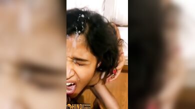 Gujarati bhabhi ke muh par mooth chhodta marathi boss