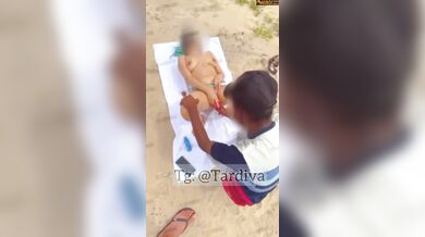 Smriti Jain goa beach tel malish video