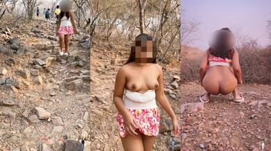 Smriti jain ne trekking mountain par chut kholi